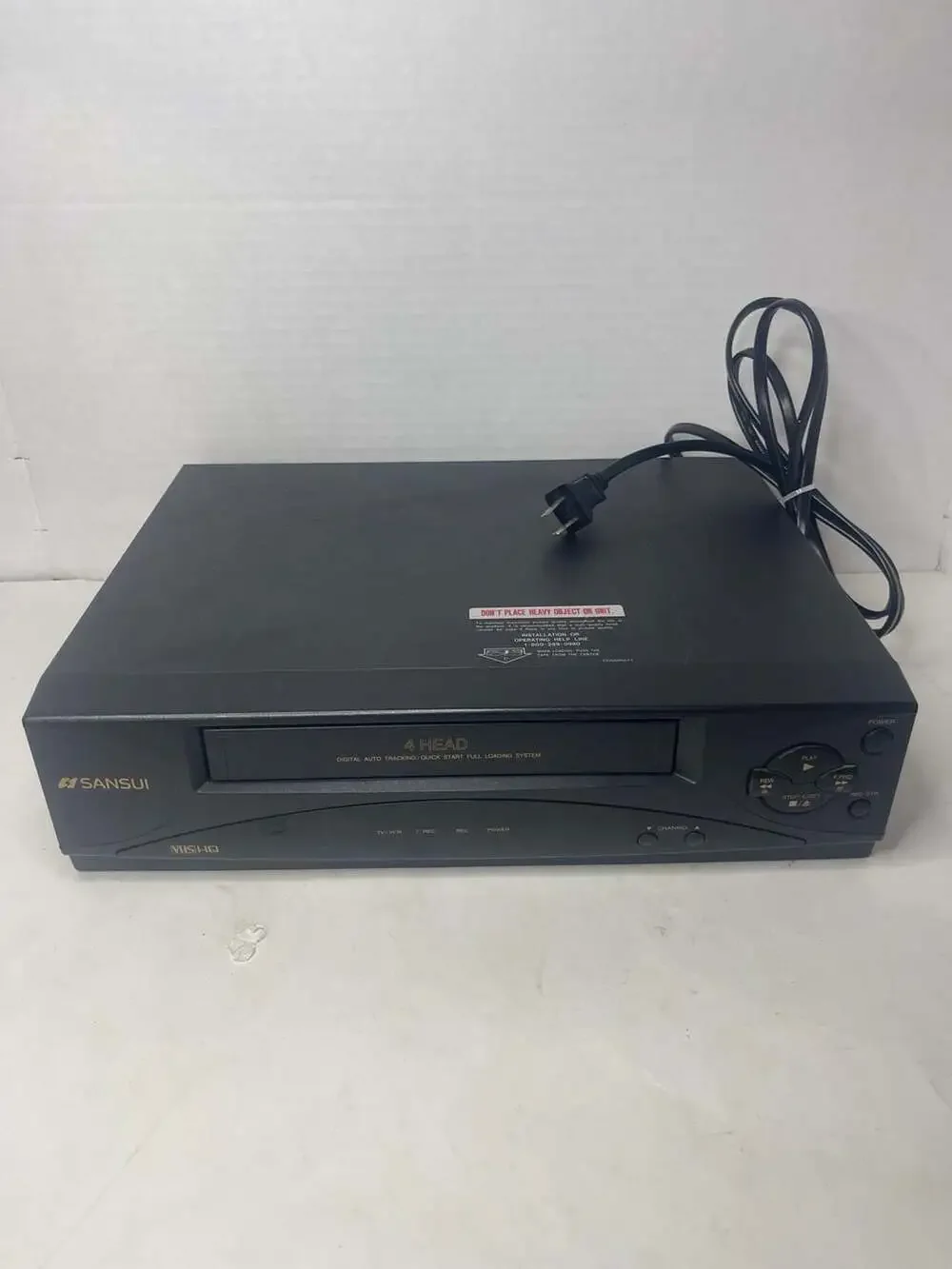 (New Belt) Sansui VCR4505 4-Head VHS HQ Video Cassette Recorder Works!